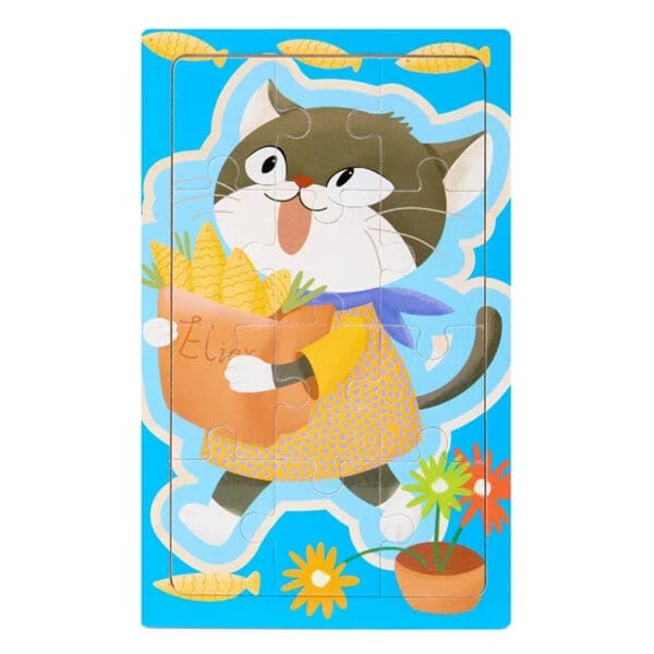 Wholesale Wooden Cartoon Animal Jigsaw Puzzle Educational Montessori Toy for Kids Color Cognition and Early Learning Fun