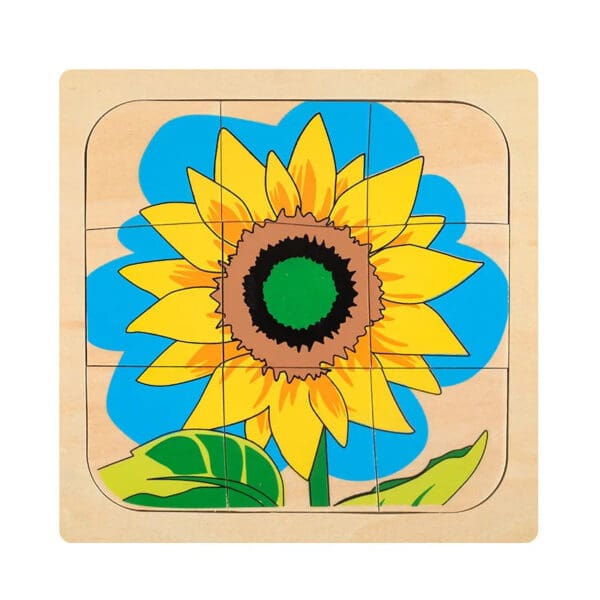 Wholesale Wooden Jigsaw Puzzle 3D Layered Growth Process Educational Toy for Kids Animal and Plant Life Cycle Dropshipping