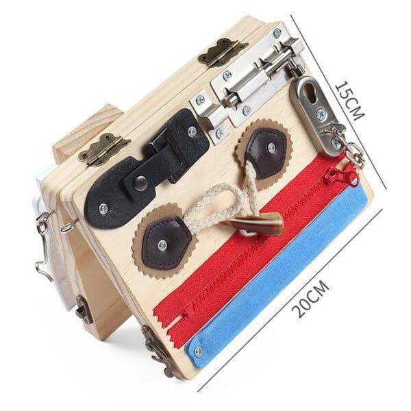 Wholesale Wooden Busy Board Montessori Penguin Daily Skill Cognition Learning Toy for Kids Sensory Training Dropshipping