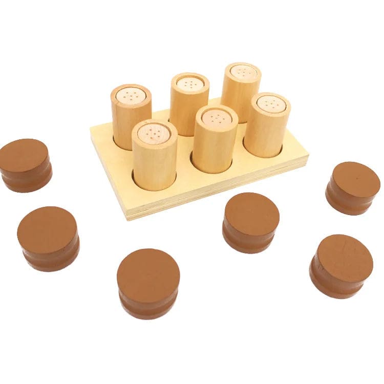 Wholesale Wooden Sensory Toy High Quality Beechwood Montessori Scent Smelling Bottles Educational Toy for Kids Early Learning - Image 2