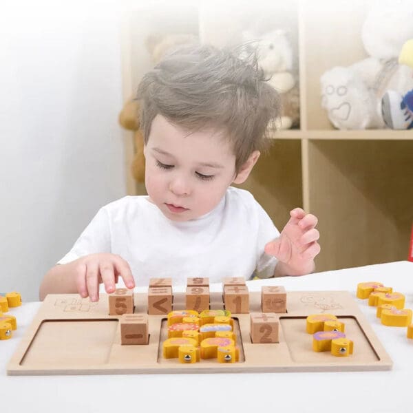 Wholesale Wooden Magnetic Counting Ducks Game Educational Math Toy for Kids Arithmetic Recognition Counting Pairing Fishing Game