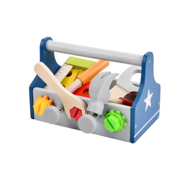 Wholesale Wooden Tool Box Educational DIY Pretend Play Tools Set for Kids Montessori Learning Dropshipping