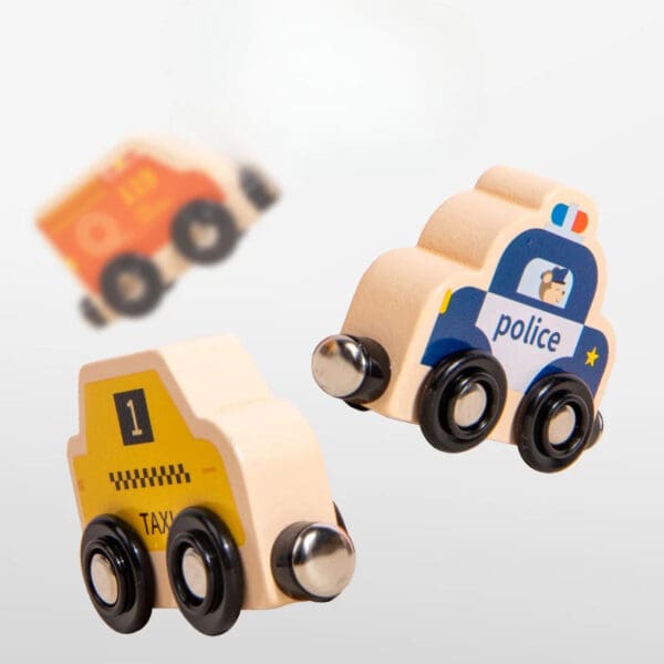 Wholesale Wooden Magnetic Train Toy Educational Mini Traffic Train Set for Kids Number and Animal Cognition Montessori Learning