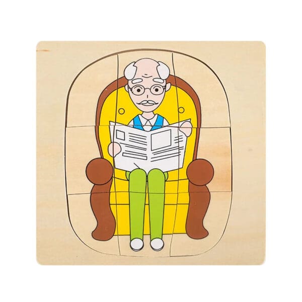 Wholesale Wooden Jigsaw Puzzle 3D Layered Growth Process Educational Toy for Kids Animal and Plant Life Cycle Dropshipping