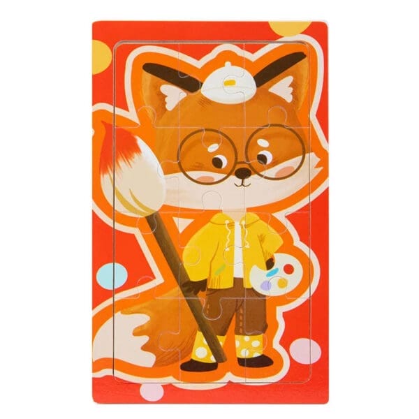 Wholesale Wooden Cartoon Animal Jigsaw Puzzle Educational Montessori Toy for Kids Color Cognition and Early Learning Fun