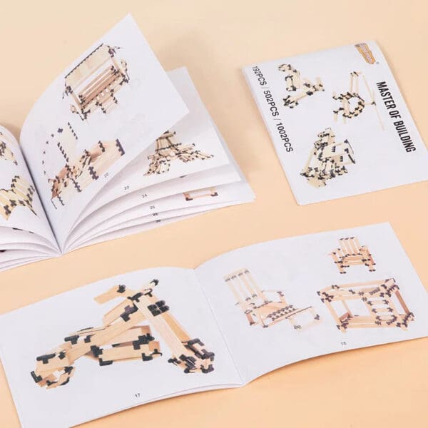 Wholesale Wooden Master Building Blocks Toy for Kids DIY Creative Construction Set, Innovative and Eco-Friendly