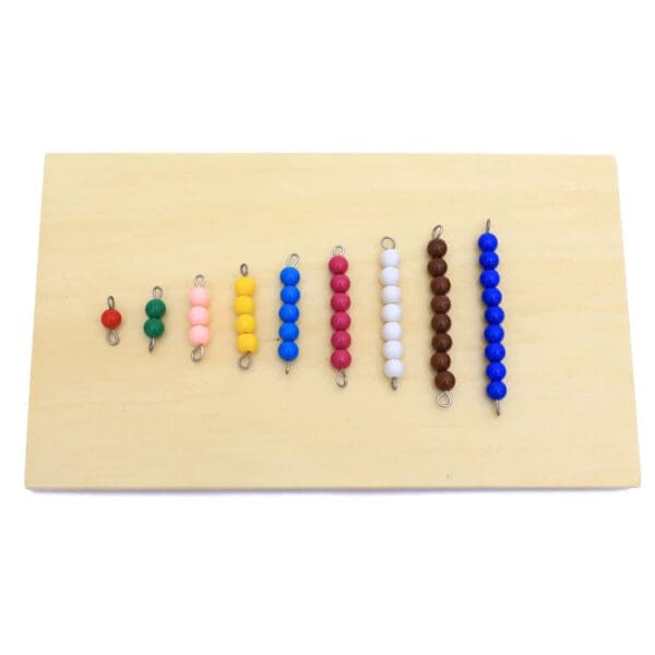 Wholesale colorful Bead math digital counting montessori beads game Stacking Art Toys Toddler Educational Montessori Games