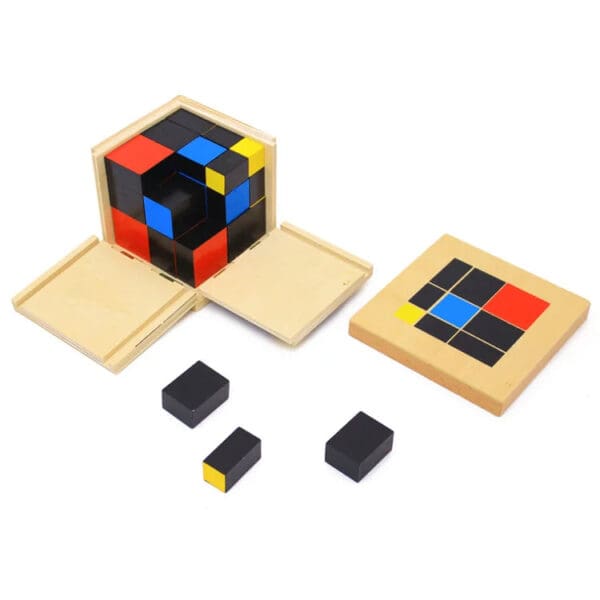 Wholesale Wooden Montessori Binomial Cube Educational Toy for Kids Early Learning Algebra Mathematics Dropshipping