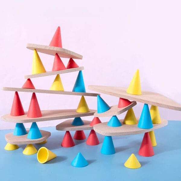 Wholesale Educational Wooden Stacking Tower Toy for Kids