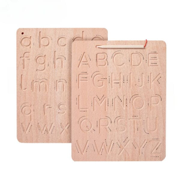 Wholesale Wooden Tracing Board Montessori Educational Handwriting Tracking Board for Kids Letters and Numbers Dropshipping