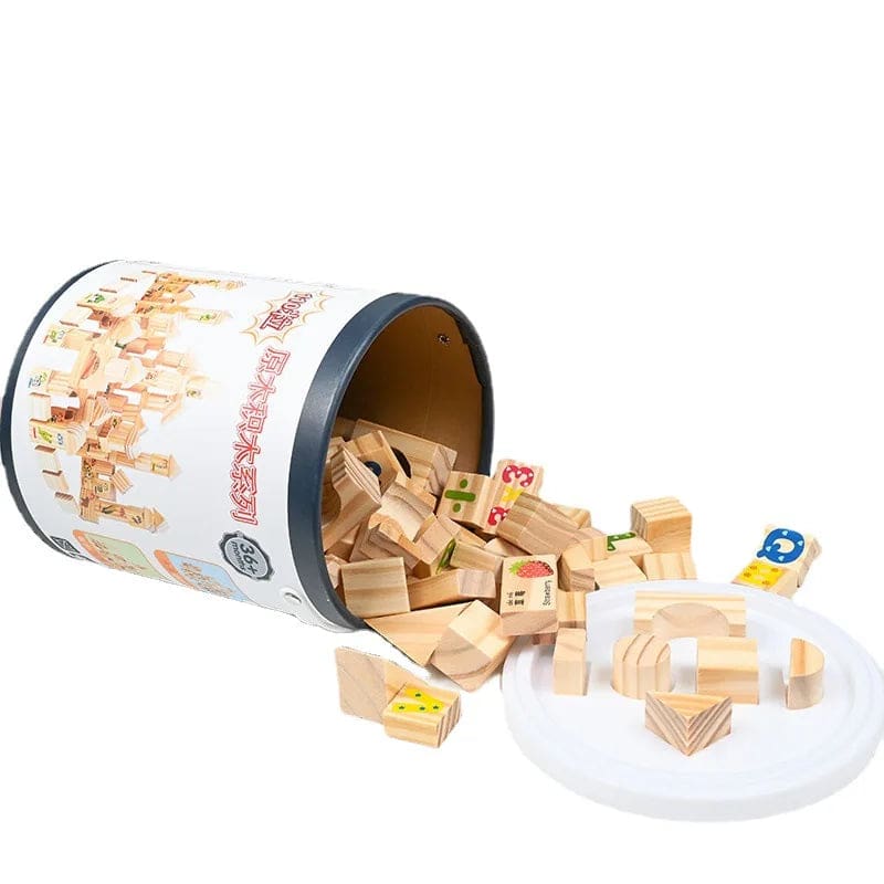 Wholesale Wooden Building Block Toy 110pcs Big Size Alphabet Shape Fruit Animal Blocks Educational Toy for Kids Dropshipping - Image 5