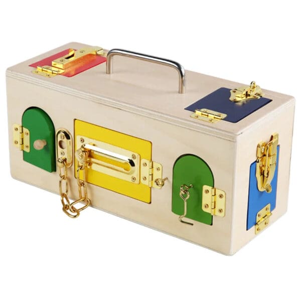 Wholesale Wooden Unlocking Box Toys for Kids' Learning Activities