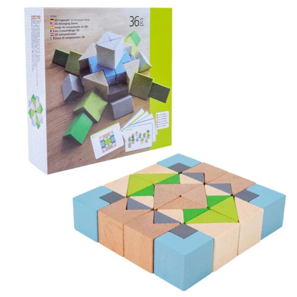 Wholesale Wooden Building Blocks Creative Beech Wood Blocks for Kids Early Education Puzzle Toys Shape Recognition and Thinking