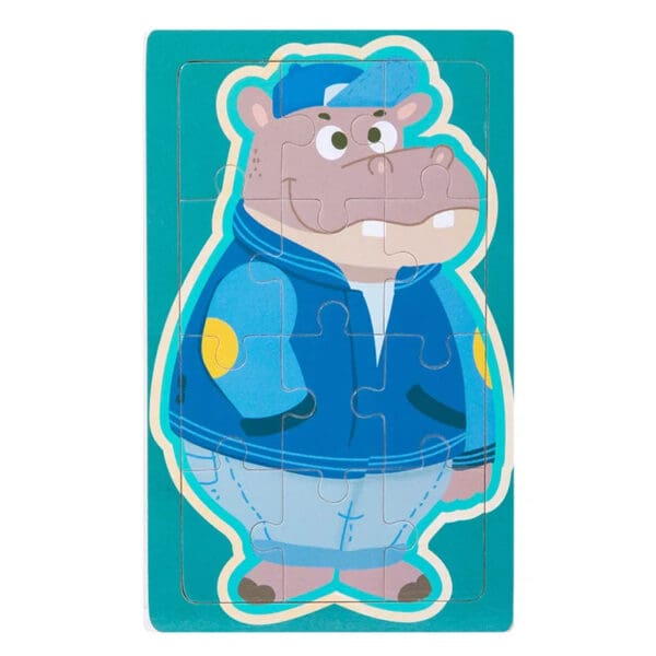 Wholesale Wooden Cartoon Animal Jigsaw Puzzle Educational Montessori Toy for Kids Color Cognition and Early Learning Fun