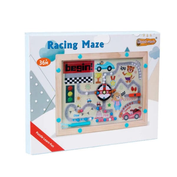 Wholesale Wood Magnetic Beaded Color Classification Counting Maze Board for Hand-Eye Coordination and Fine Motor Skills