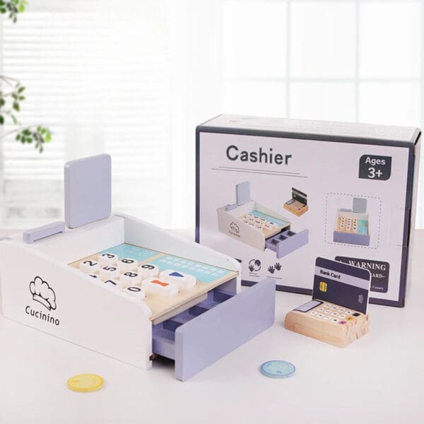 Wholesale Wooden Pretend Play Toys Popcorn Cart Candy Set Educational Kitchen Toy for Kids Early Learning Dropshipping