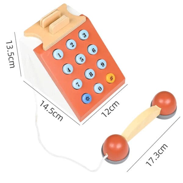 Wholesale Montessori Wooden Telephone Toys For Kids