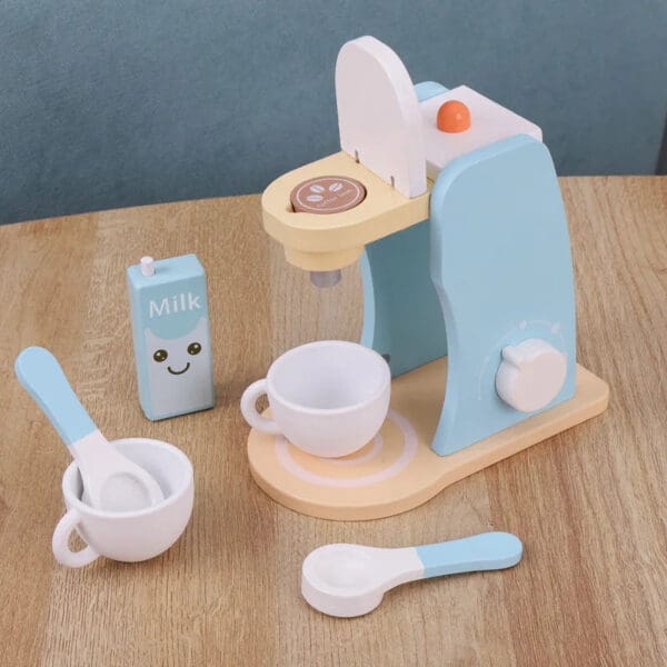 Wholesale Wooden Pretend Play Toys Kitchen Simulation Food Mixer Educational Toy for Kids Early Learning Dropshipping