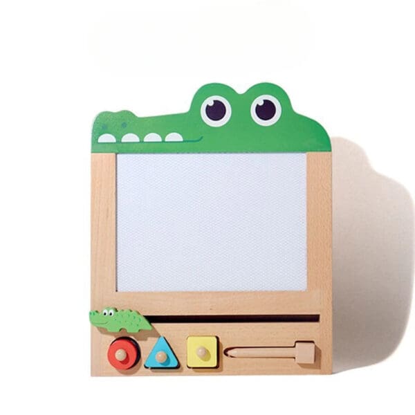 Wholesale Wooden Magnetic Drawing Board Educational Toy for Kids Shape and Color Cognition Early Learning Graffiti Board