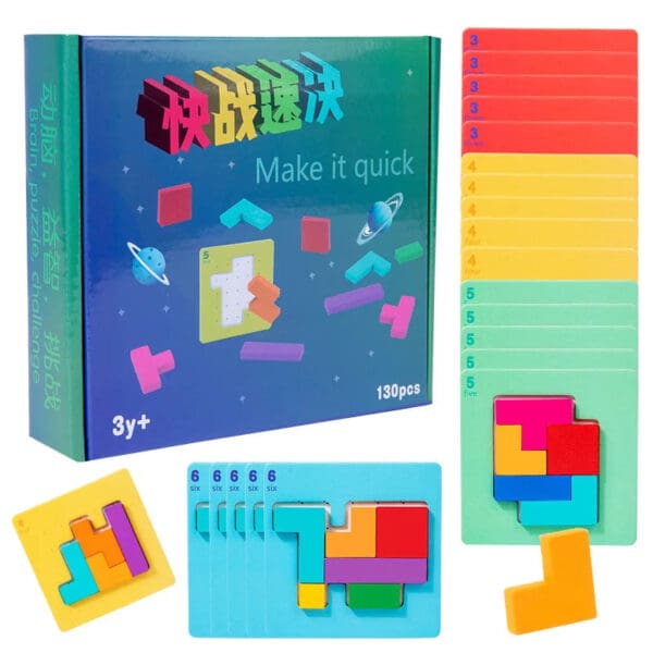 Wholesale Wooden Jigsaw Puzzle Educational Toy for Kids Parent-Child Focus and Logic Training Game Early Learning Fun