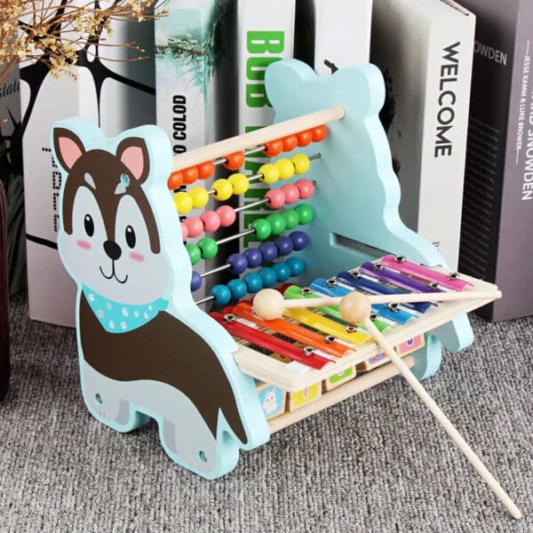 Wholesale Wooden Musical Toy Xylophone Counting Beads Educational Toy for Toddlers Early Learning Dropshipping