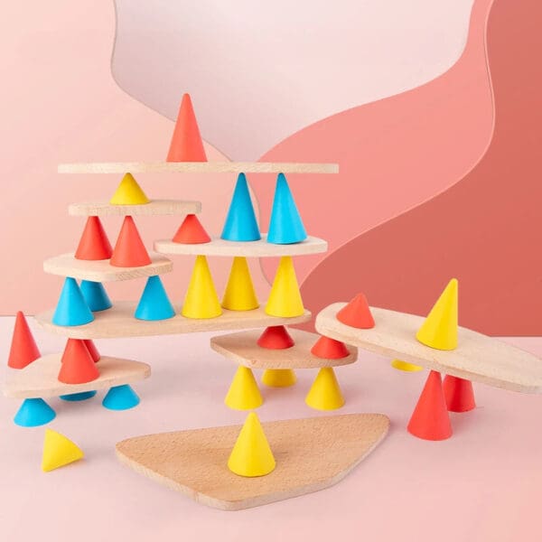 Wholesale Educational Wooden Stacking Tower Toy for Kids