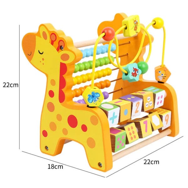 Wholesale Wooden Bead Maze Counting Rack Educational Toy for Kids 1-4 Years Old Learning Tool Dropshipping