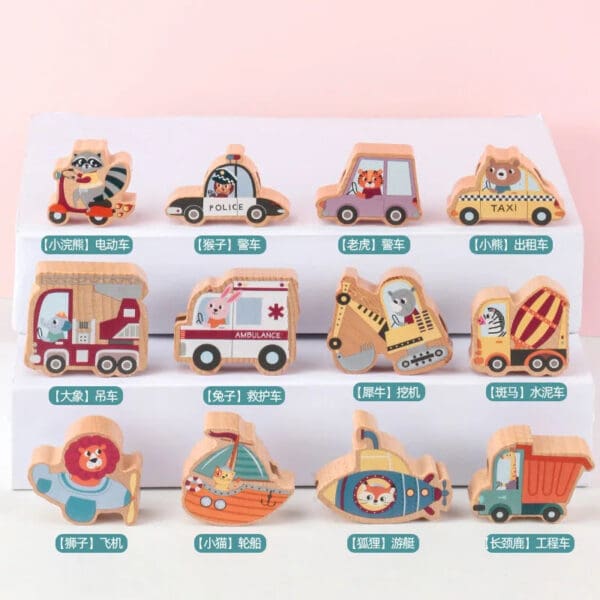 Wholesale Wooden Rope Game Educational Toy for Kids Animal Recognition and Early Childhood Learning Dropshipping