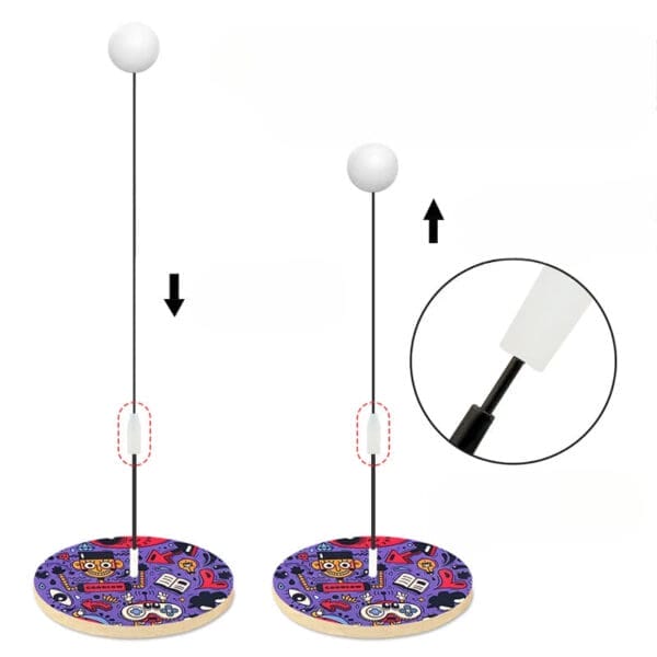 Wholesale Wooden Table Tennis Trainer Toy Indoor Ping Pong Training Set for Kids Parent-Child Sports Dropshipping