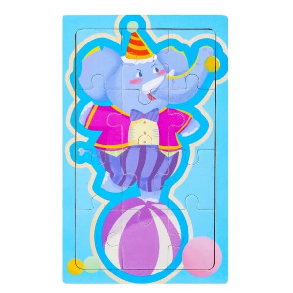 Wholesale Wooden Cartoon Animal Jigsaw Puzzle Educational Montessori Toy for Kids Color Cognition and Early Learning Fun